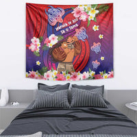 Samoa Father's Day Tapestry Happy Father And Child