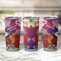 Personalised Samoa Father's Day Tumbler Cup Happy Father And Child DT04 - Polynesian Pride