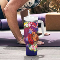 Personalised Samoa Father's Day Tumbler With Handle Happy Father And Child DT04 - Polynesian Pride