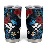 Hawaii Butterfly Tumbler Cup Kanaka Maoli Mix Hibiscus