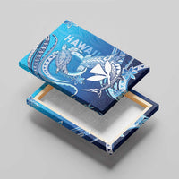 Hawaii Canvas Wall Art Turtle With Hammerhead Shark Oceanic