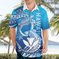 Hawaii Hawaiian Shirt Turtle With Hammerhead Shark Oceanic