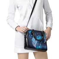 New Zealand Matariki Shoulder Handbag Maori Koru Mix Silver Fern