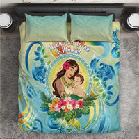 Hawaii Mother's Day Bedding Set I Love You Mom