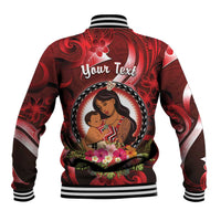 Personalised New Zealand Mother's Day Baseball Jacket I Love You Mom