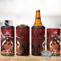 Personalised New Zealand Mother's Day 4 in 1 Can Cooler Tumbler I Love You Mom