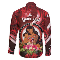 Personalised New Zealand Mother's Day Family Matching Mermaid Dress and Hawaiian Shirt I Love You Mom DT04 - Polynesian Pride