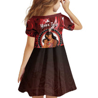 Personalised New Zealand Mother's Day Family Matching Short Sleeve Bodycon Dress and Hawaiian Shirt I Love You Mom DT04 - Polynesian Pride