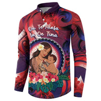 Personalised Samoa Mother's Day Button Sweatshirt I Love You Mom