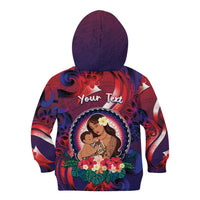 Personalised Samoa Mother's Day Kid Hoodie I Love You Mom
