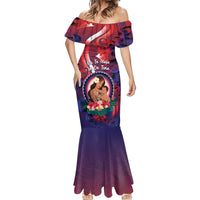 Personalised Samoa Mother's Day Mermaid Dress I Love You Mom