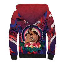 Personalised Samoa Mother's Day Sherpa Hoodie I Love You Mom