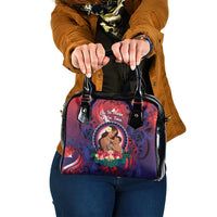 Samoa Mother's Day Shoulder Handbag I Love You Mom DT04 One Size Red - Polynesian Pride