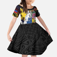 Filipinos Lapu-Lapu Hero Philippines Family Matching Tank Maxi Dress and Hawaiian Shirt Hibiscus Flowers Style