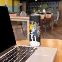 Filipinos Lapu-Lapu Hero Philippines Skinny Tumbler Hibiscus Flowers Style DT04 - Polynesian Pride