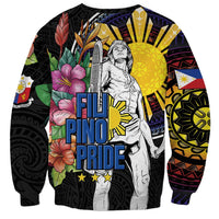 Filipinos Lapu-Lapu Hero Philippines Sweatshirt Hibiscus Flowers Style