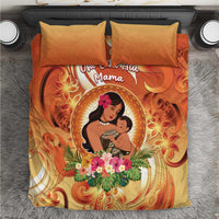 Tonga Mother's Day Bedding Set I Love You Mom DT04 Orange - Polynesian Pride