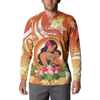 Personalised Tonga Mother's Day Button Sweatshirt I Love You Mom