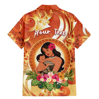 Personalised Tonga Mother's Day Family Matching Mermaid Dress and Hawaiian Shirt I Love You Mom