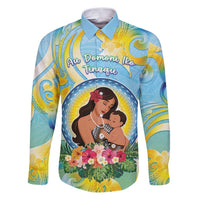Personalised Fiji Mother's Day Family Matching Puletasi and Hawaiian Shirt I Love You Mom