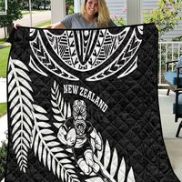 New Zealand Rugby Quilt Silver Fern Maori Pattern