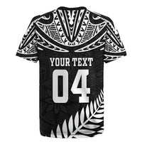Custom New Zealand Rugby Rugby Jersey Silver Fern Maori Pattern DT04 - Polynesian Pride