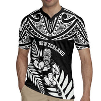 Custom New Zealand Rugby Rugby Jersey Silver Fern Maori Pattern DT04 - Polynesian Pride