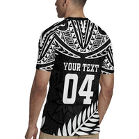 Custom New Zealand Rugby Rugby Jersey Silver Fern Maori Pattern DT04 - Polynesian Pride