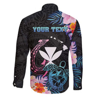 Personalised Hawaii Family Matching Mermaid Dress and Hawaiian Shirt Kanaka Maoli With Fish Hook