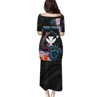 Personalised Hawaii Puletasi Kanaka Maoli With Fish Hook