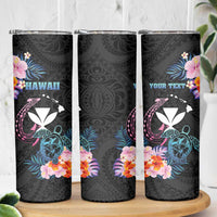 Personalised Hawaii Skinny Tumbler Kanaka Maoli With Fish Hook