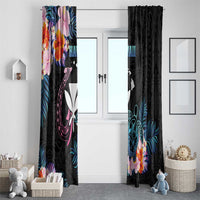 Hawaii Window Curtain Kanaka Maoli With Fish Hook DT04 - Polynesian Pride