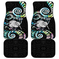 New Zealand Kiwi Bird Car Mats Silver Fern Koru Paua Shell