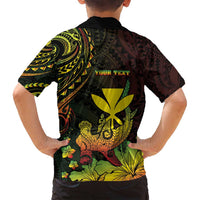 Personalised Hawaii Family Matching Puletasi and Hawaiian Shirt Kanaka Maoli With Hammerhead Shark
