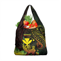 Hawaii Grocery Bag Kanaka Maoli With Hammerhead Shark DT04 1-pack One Size Black - Polynesian Pride
