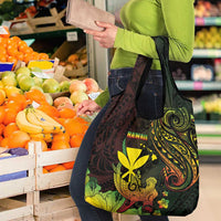 Hawaii Grocery Bag Kanaka Maoli With Hammerhead Shark DT04 - Polynesian Pride