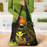Hawaii Grocery Bag Kanaka Maoli With Hammerhead Shark DT04 - Polynesian Pride