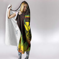 Hawaii Hooded Blanket Kanaka Maoli With Hammerhead Shark