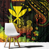 Hawaii Window Curtain Kanaka Maoli With Hammerhead Shark DT04 - Polynesian Pride
