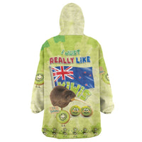 New Zealand Kiwi Wearable Blanket Hoodie I Just Really Like Kiwis
