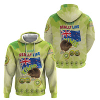 New Zealand Kiwi Zip Hoodie I Just Really Like Kiwis