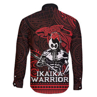 Hawaii Ikaika Warrior Family Matching Off Shoulder Short Dress and Hawaiian Shirt Hawaiian Tribal Tattoo