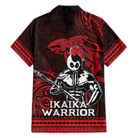 Hawaii Ikaika Warrior Family Matching Short Sleeve Bodycon Dress and Hawaiian Shirt Hawaiian Tribal Tattoo