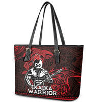 Hawaii Ikaika Warrior Leather Tote Bag Hawaiian Tribal Tattoo DT04 - Polynesian Pride