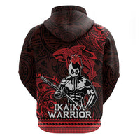 Hawaii Ikaika Warrior Zip Hoodie Hawaiian Tribal Tattoo DT04 - Polynesian Pride
