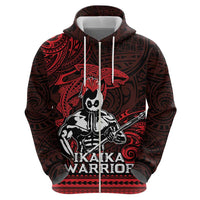 Hawaii Ikaika Warrior Zip Hoodie Hawaiian Tribal Tattoo DT04 - Polynesian Pride