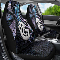 New Zealand Aotearoa Car Seat Cover Maori Hei Manaia Purple Paua Shell DT04 - Polynesian Pride