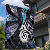 New Zealand Aotearoa Garden Flag Maori Hei Manaia Purple Paua Shell DT04 - Polynesian Pride