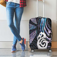 New Zealand Aotearoa Luggage Cover Maori Hei Manaia Purple Paua Shell DT04 - Polynesian Pride