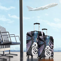 New Zealand Aotearoa Luggage Cover Maori Hei Manaia Purple Paua Shell DT04 - Polynesian Pride